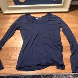 Soft light navy blue long sleeve